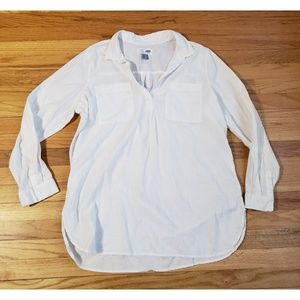 White linen tunic XL